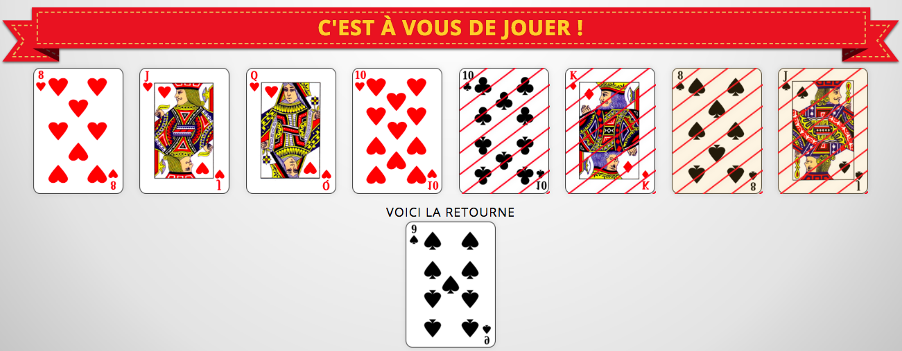 Jouer à la belote en ligne